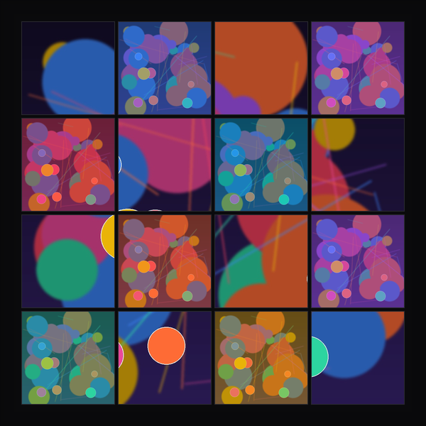 Mega Grid (4×4) — 16 Panels - Artile